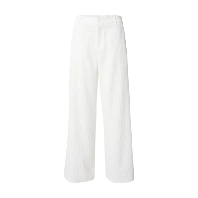 Afbeelding van QS Streifenmit Weitem Broek, Dames, Maat: 32x30, Wollweiß