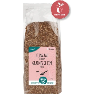 Afbeelding van Terrasana Raw Lijnzaad (Gebroken) 400gr
