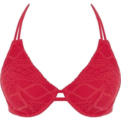 Afbeelding van Freya SUNDANCE UW Halter Bikini Top RED Vrouwen Maat 75D