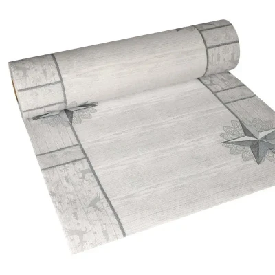 Afbeelding van Tafellopers Tafelloper Wit &quot;Rising Star&quot; &quot;ROYAL Collection&quot; 24 meter x 400mm