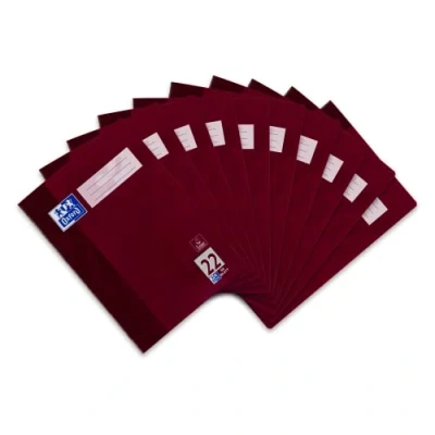 Afbeelding van Oxford Schoolschrift A4, 32 vellen, 90 g/m2 optisch papier Liniatuur 22 geruit 10 Stuk 10er Pack