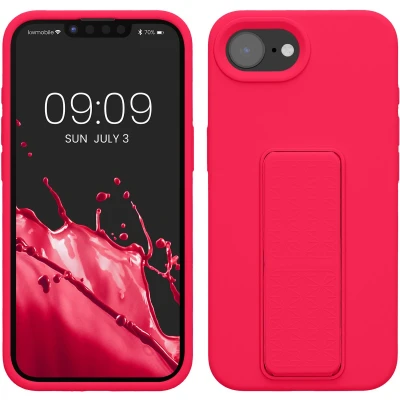 Afbeelding van kwmobile back cover voor smartphone geschikt Apple iPhone SE 2025 / 4 4. Generation 1x beschermhoesje van kunststof In neon roze