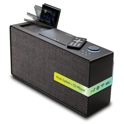 Afbeelding van Pure Evoke Home alles in 1 stereo muzieksysteem met CD, DAB+, internetradio, Spotify en Bluetooth Coffee Black