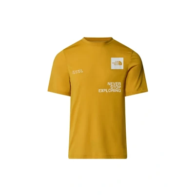 Afbeelding van The North Face Mountain Foundation Coordinates TEE, Tshirt print, Heren, Maat: Small, Turmeric