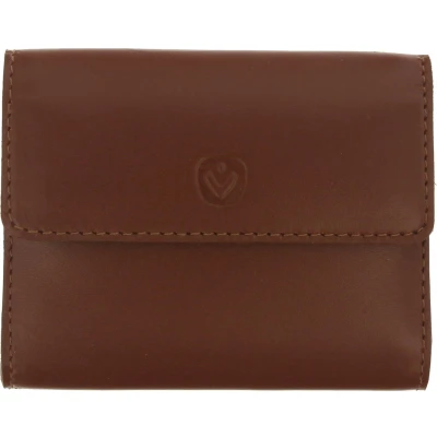 Afbeelding van Broekriem Portemonnee Leer Pasjeshouder voor aan riem of handtas klittenbandlus 6 tot 12 pasjes RFID cognac bruin
