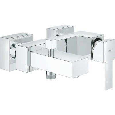 Afbeelding van Grohe sail cube badmengkraan wand eengreeps 2 gats omstelinrichting 150 15mm hart 181mm uitloop vast chroom 23438000