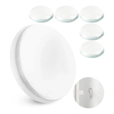 Afbeelding van Deurklinkbuffer voor muren, 6 stuks, Ø 40 mm, transparant, zelfklevende wandbescherming deurklink, raamgreep, aanslagdemper tegen deuraanslag, deurstopper, elastische buffer