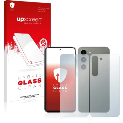 Afbeelding van upscreen Screenprotector voor Samsung Galaxy S23 (Voor+Achter) Folie Beschermfolie Beschermglas transparant
