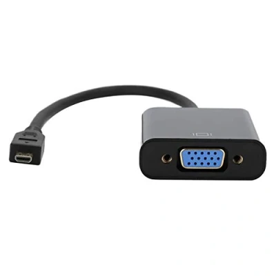 Afbeelding van Micro HDMI naar VGA Adapter, 1080P Actieve Video Converter Adapter met 3,5 mm Stereo Audio voor 4B PC, Projector, HDTV