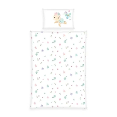 Afbeelding van babybest®flanellen beddengoed Little Schildpad 100 x 135 cm