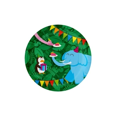Afbeelding van Jungle Party Borden 23 cm 8 stuks
