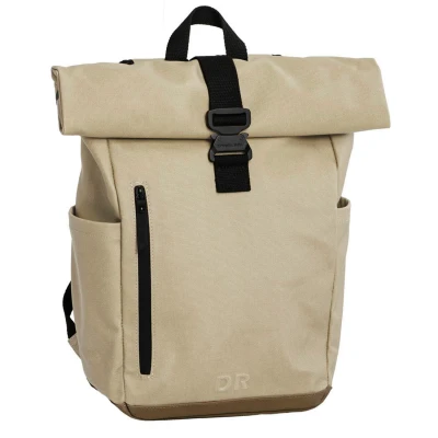 Afbeelding van Daniel Ray Griffith Coated Canvas Rolltop Laptoprugzak Beige