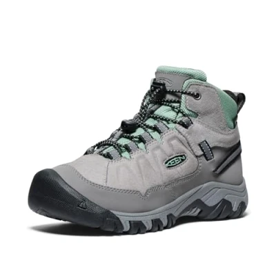 Afbeelding van KEEN Targhee 4 Mid waterdichte wandelschoenen voor kinderen, uniseks, Legering Graniet Groen, 37 EU