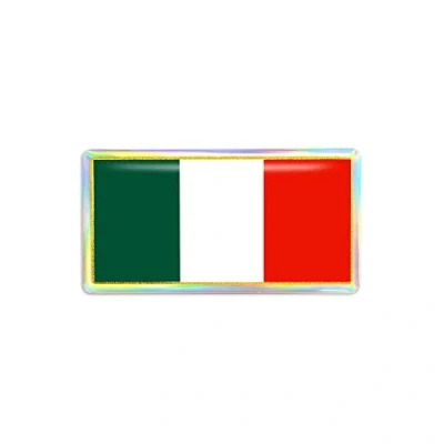 Afbeelding van Quattroerre 467 sticker vlag Italië Mm 80 x 40 3D