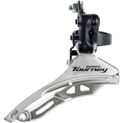 Afbeelding van Shimano Voorderailleur 3 x 6/7 speed Tourney FD TY300 down swing/top pull hoge klem ø34,9 mm 42T (66 69)