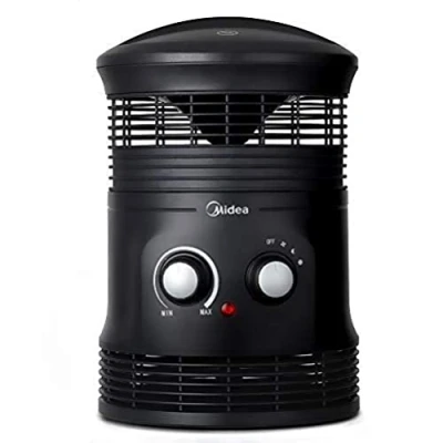 Afbeelding van Midea NF18 17PA, Ventilator elektrisch verwarmingstoestel, Binnen, Vloer, Tafel, Zwart, Draaiknop, 1800 W