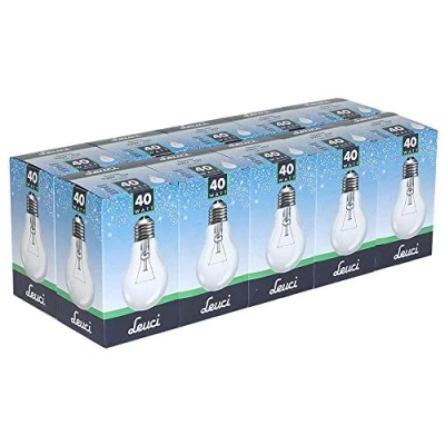 Afbeelding van Leuci Gloeilamp, peervorm, A55, 40W, E27, helder, warm wit, dimbaar (40 watt)