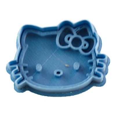 Afbeelding van Cuticuter Hello Kitty uitsteekvorm, blauw, 8 x 7 1,5 cm