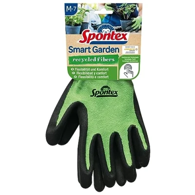 Afbeelding van Spontex Smart Garden Tuinhandschoenen, compatibel met touchscreen, van gerecyclede PET flessen, nitrilcoating, maat M, 1 paar