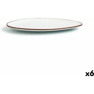 Afbeelding van Eetbord Ariane Terra Driehoekig Beige Keramisch Ø 29 cm (6 Stuks)