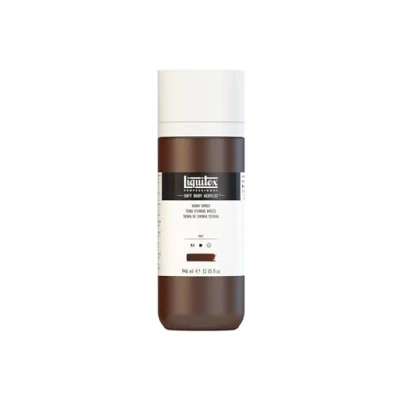 Afbeelding van Liquitex 1946128 Professionele Acrylverf Soft Body Kunstenaarsverf in romig dekkende consistentie, hoge pigmentatie, lichtecht &amp; verouderingsbestendig, 946ml fles Umbra Burned