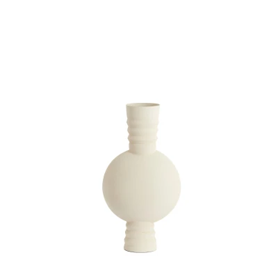 Afbeelding van Light &amp; Living Vaas KAVANSI Ø14x40cm Wit