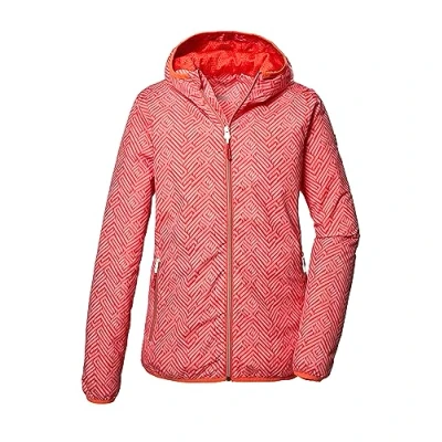 Afbeelding van killtec Dames Functioneel jack met capuchon, opvouwbare outdoorjas KOS 69 WMN JCKT, coral pink, 34, 41348 000
