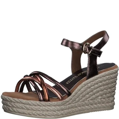 Afbeelding van MARCO TOZZI Wedge Sandal by Guido Maria Kretschmer 2 28307 42 dames, Bronce Comb, 39 EU