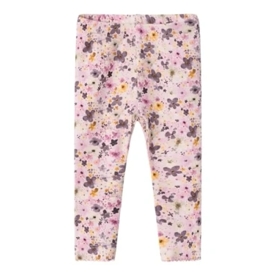 Afbeelding van NAME IT baby gebloemde regular fit broek NBFLOSA roze