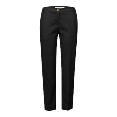 Afbeelding van Style Maron S Wool Touch broek in ontspannen silhouet, zwart, 32W x 30L