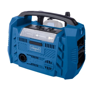 Afbeelding van SCHEPPACH 20V IXES 10 bar hybride elektrische compressor Voeding: accu/net/sigarettenaansteker zonder accu of lader