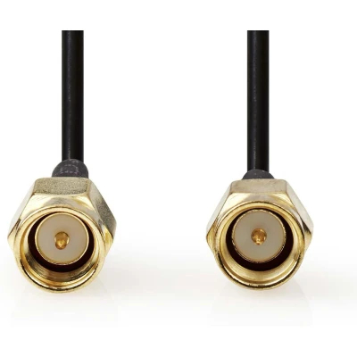 Afbeelding van SMA kabel Nedis 5 meter (100% koper, Verguld)