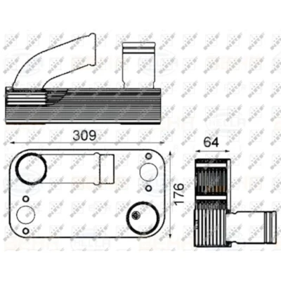 Afbeelding van NRF Oliekoeler motorolie 31245