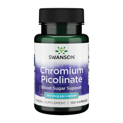 Afbeelding van Mineralen Chromium Picolinate 200ug 100 Capsules Swanson