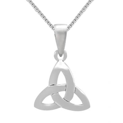 Afbeelding van Zilveren ketting vrouw ketting, triquetra