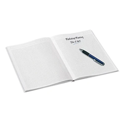Afbeelding van Leitz WOW A5 Notitieboek Met Harde Kaft, Parelwit, 80 Vellen, Geruit, Ivoorkleurige Vellen Van 90 Gsm,