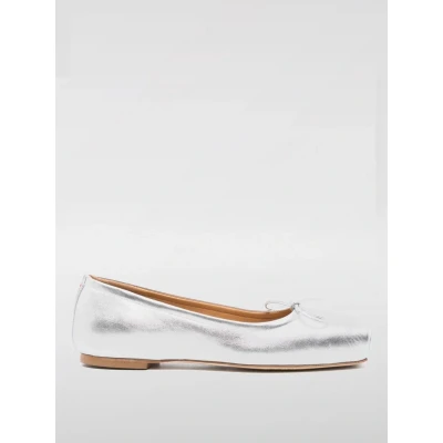 Afbeelding van Slip On Leather Ballet Flats with Bow Detail and Sole Wo