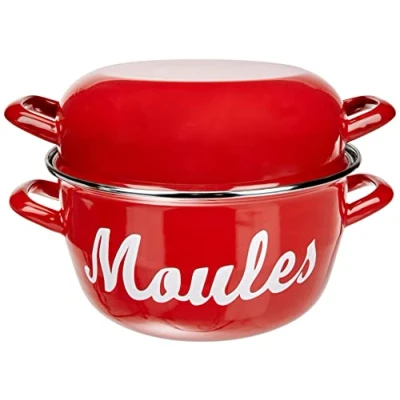 Afbeelding van BAUMALU Mosselpan 24 cm Rode markering