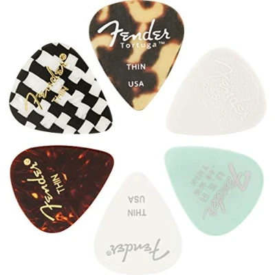 Afbeelding van Fender Material Medley plectrum Thin 6 stuks