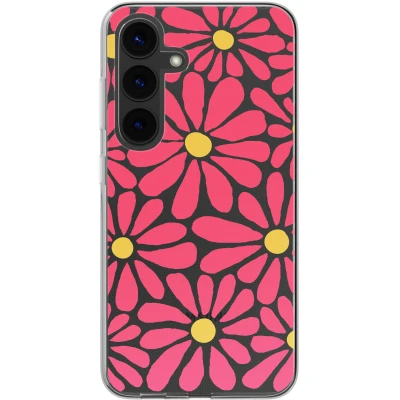 Afbeelding van imoshion hoesje Geschikt voor Samsung Galaxy S24 Design Dusty Rose Flowers Connect