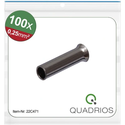 Afbeelding van Quadrios 22C471 Adereindhulzen 0.25 mm² Ongeïsoleerd 100 stuk(s)