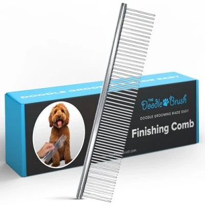Afbeelding van De Doodle Brush Hondenkammen voor Verzorging Metalen Kam Honden, Goldendoodle, Poodle Hond Verzorgingskam Geschikt Poodles, Labradoodle Cockapoo &amp; Goldendoodle Afwerkingskammen