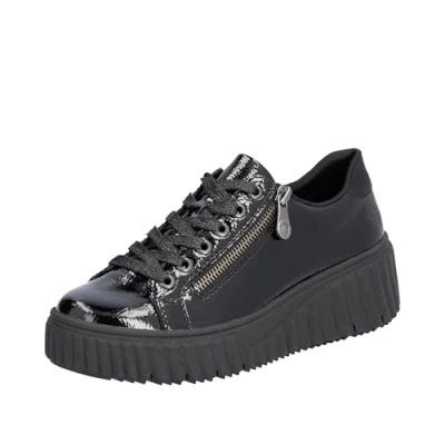 Afbeelding van Rieker Dames N2501 Sneakers, zwart, 39 EU