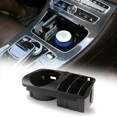 Afbeelding van LLKUANG Auto Interieur Centrale Opbergdoos Bekerhouder Stand Telefoon Houder Accessoires Voor Mercedes Benz C E GLC Klasse W205 W213 X253 15 18