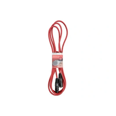 Afbeelding van Premium XLR Mannelijke Vrouwelijke Kabel Rood 3.0m