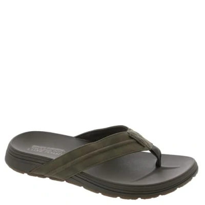 Afbeelding van Skechers Teensandalen, Heren, Maat: 40, Bruin Leer