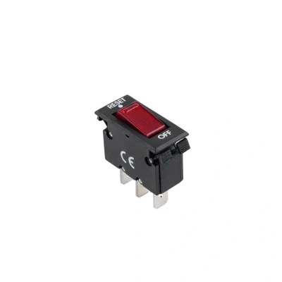 Afbeelding van Schakelaar rood 250 volt 10A Met resetfunctie