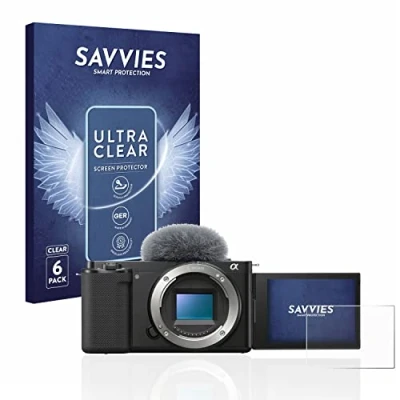 Afbeelding van Savvies Screenprotector voor Sony Alpha ZV E10 Folie Beschermfolie transparant (6 Stuks)