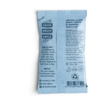 Afbeelding van 3x Smyle Tandpasta Tablet Met Fluoride Navulling 65 tabletten