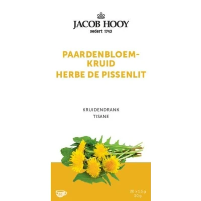 Afbeelding van Jacob Hooy Paardenbloemkruid Thee 20 theezakjes